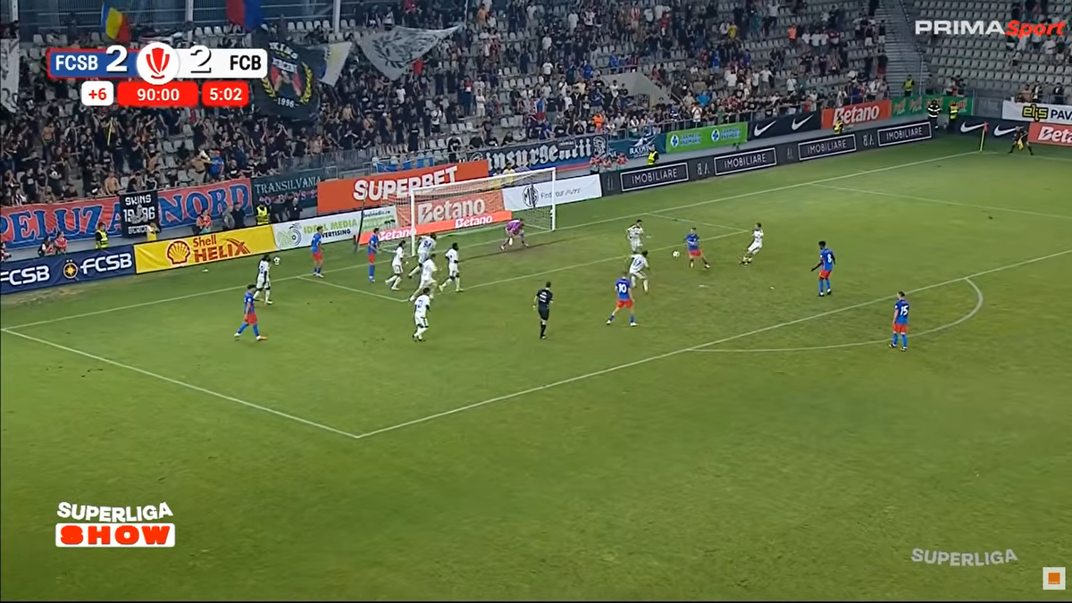 Golul de 3-2 marcat de FCSB cu Botoșani