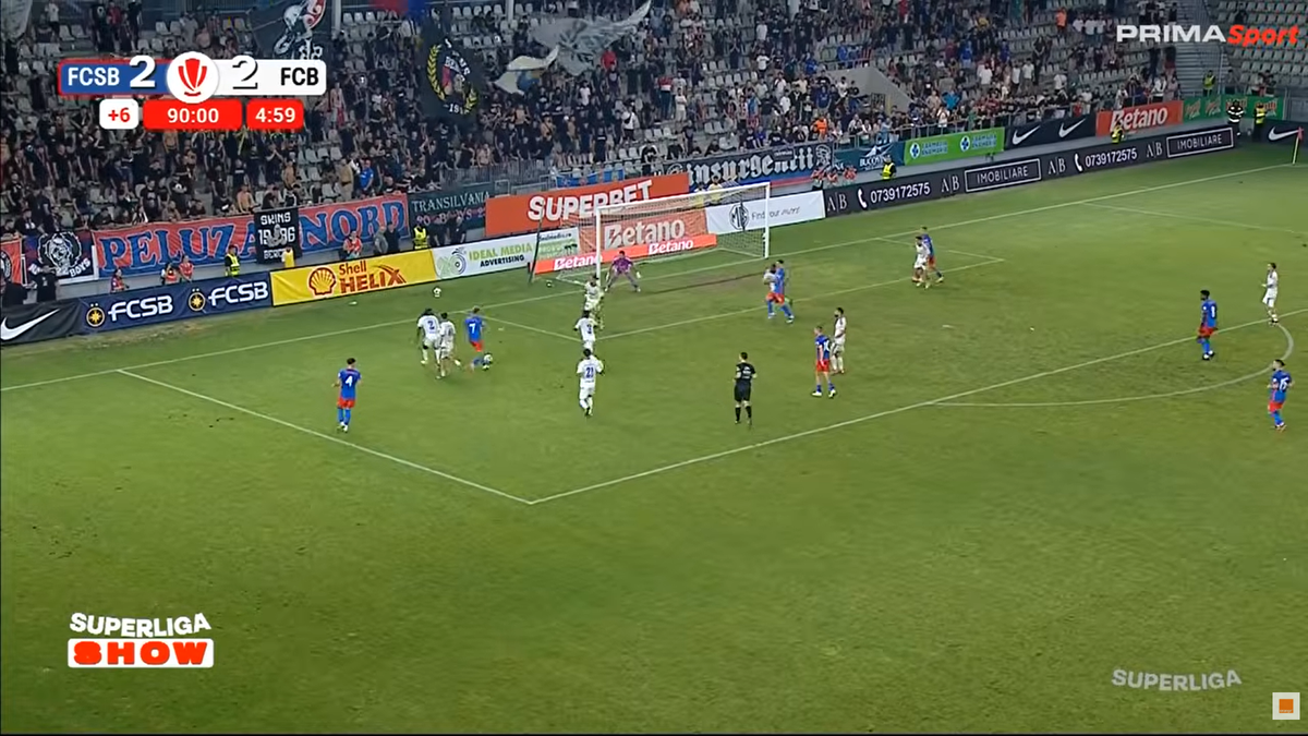 Golul de 3-2 marcat de FCSB cu Botoșani