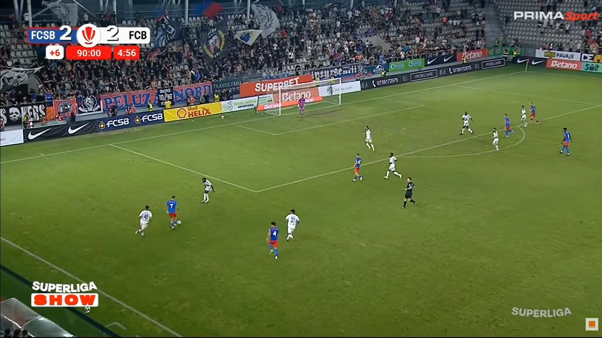 Golul de 3-2 marcat de FCSB cu Botoșani