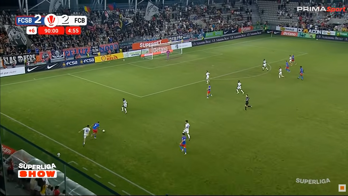 Golul de 3-2 marcat de FCSB cu Botoșani
