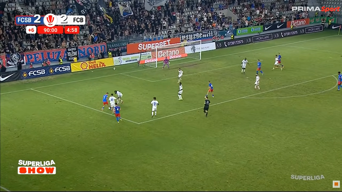 Golul de 3-2 marcat de FCSB cu Botoșani