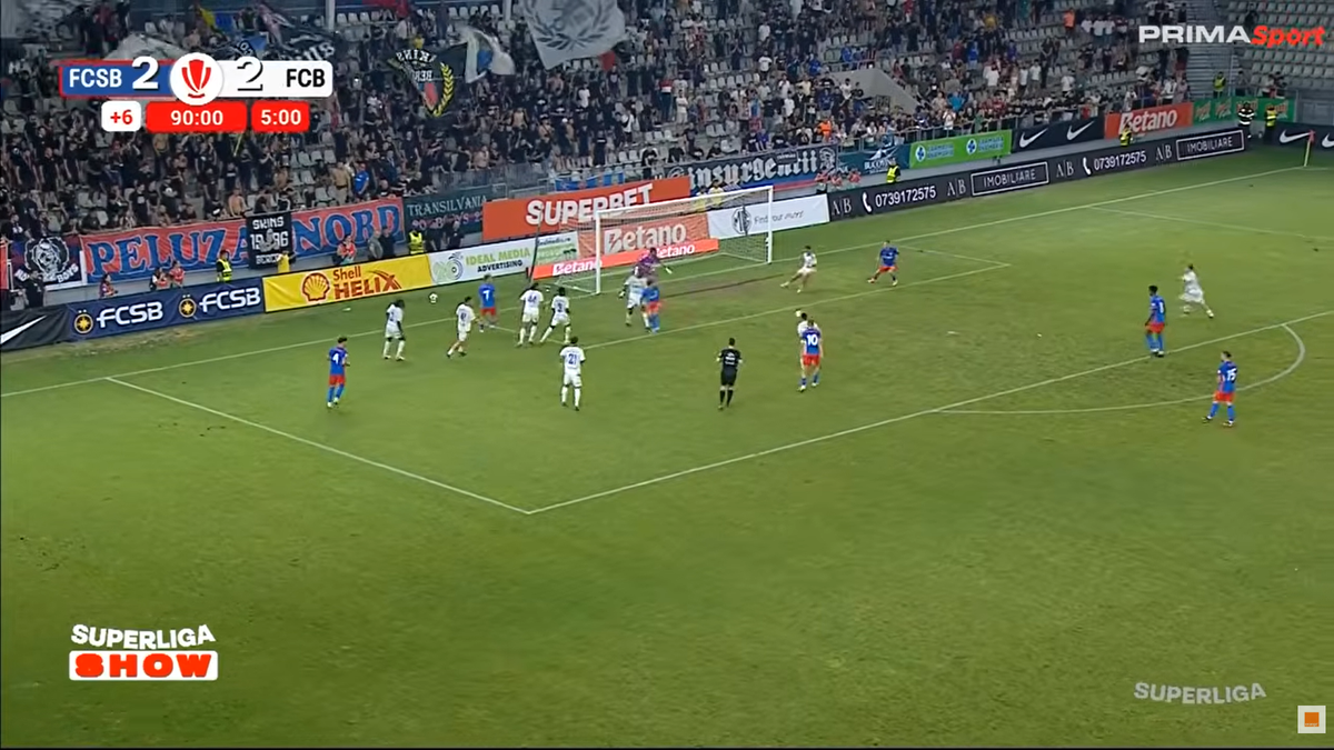 Golul de 3-2 marcat de FCSB cu Botoșani