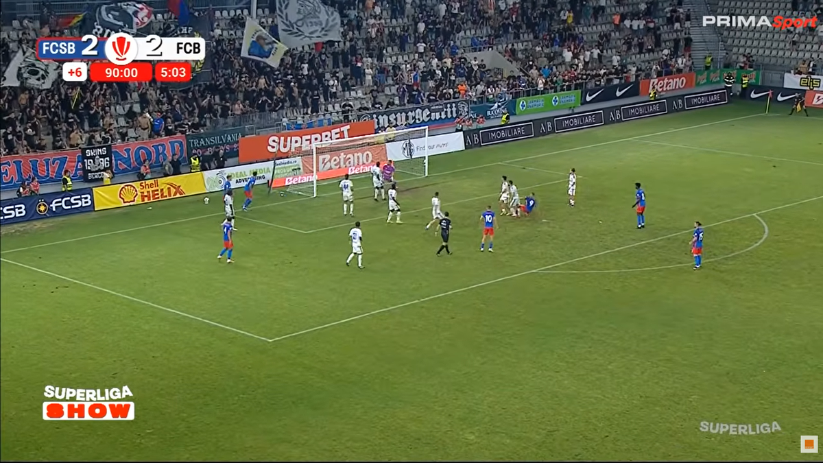 Golul de 3-2 marcat de FCSB cu Botoșani