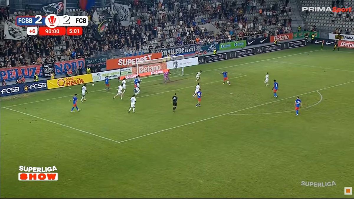 Golul de 3-2 marcat de FCSB cu Botoșani