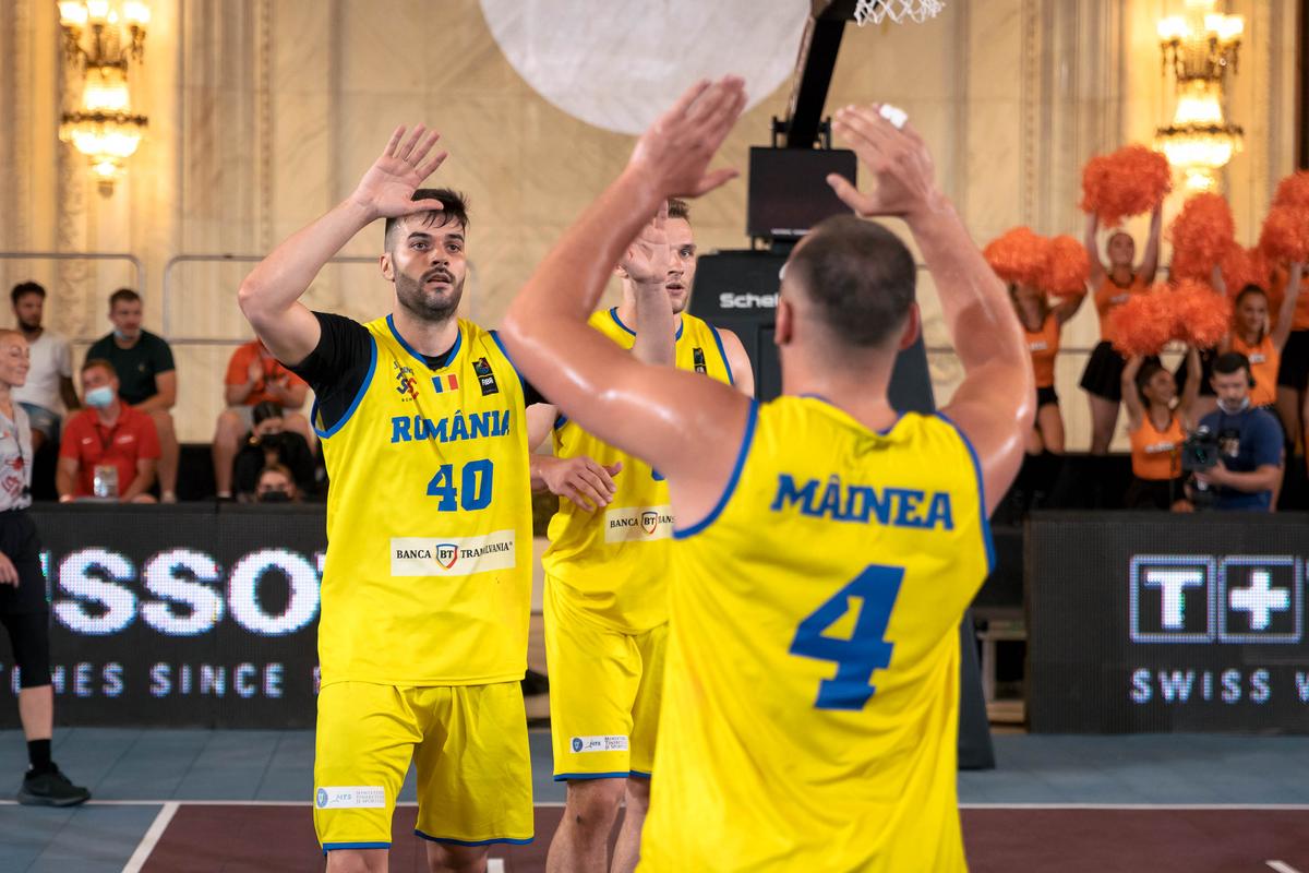 Sala Unirii din Palatul Parlamentului, transformată în teren de baschet! » România, în semifinalele FIBA 3x3 World Finals