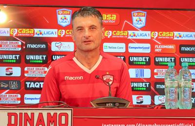 Noul antrenor al lui Dinamo, în fața primului meci ca principal: „Nu vreau să par infatuat, dar nu există altă variantă”