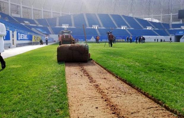 Cum arată noul gazon de pe „Ion Oblemenco” înainte de CSU Craiova - FCSB » Oltenii revin în Bănie după 5 săptămâni