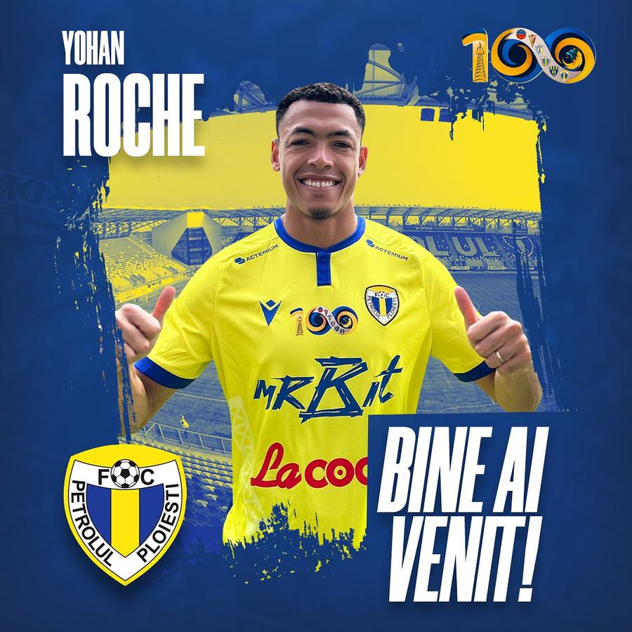 Yohan Roche, prezentat la Petrolul, foto: Facebook FC Petrolul Ploiești Petrolul a transferat un internațional » Fundașul din Ligue 2, prezentat: „Bun venit!”