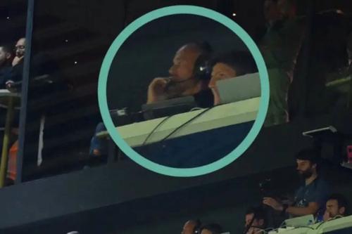 Luis Enrique a văzut din tribună prima repriză a meciului PSG - Atalanta