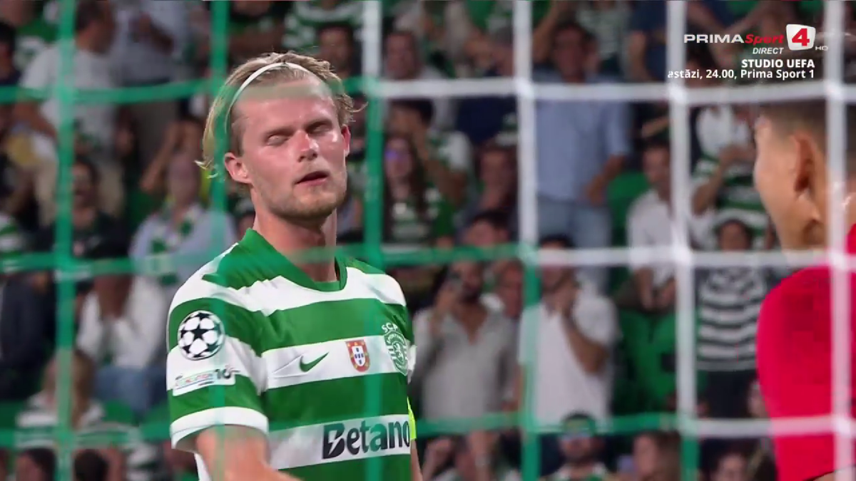 Serkhan Kalmyrza a apărat un penalty în Sporting - Kairat, la debutul în Liga Campionilor