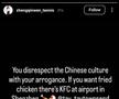 Americanca Townsend, șocată de mâncarea găsită în China, la Billie Jean King Cup » A ironizat „bucătăria” și a primit replica de la rivală: „Dacă vrei, e un KFC la aeroport”