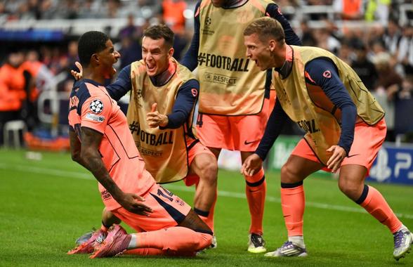 Newcastle a rezistat doar o repriză cu Barcelona. Apoi Rashford a dovedit că își merită tricoul