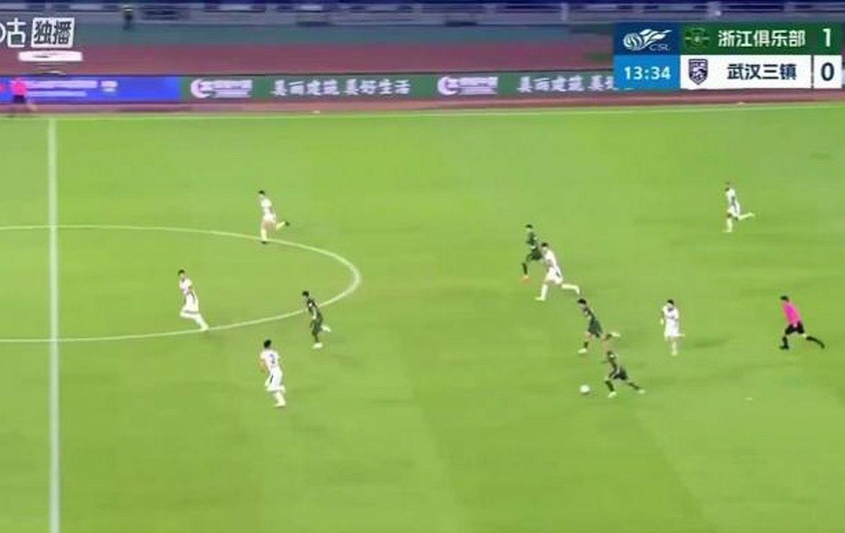 Golul lui Alexandru Mitriță în Zhejiang Professional - Wuhan Three Towns