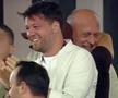 Bucuria lui Dan Șucu după golul lui Andrei Șucu în Rapid - FC Argeș 3-1 // Captură TV Prima Sport