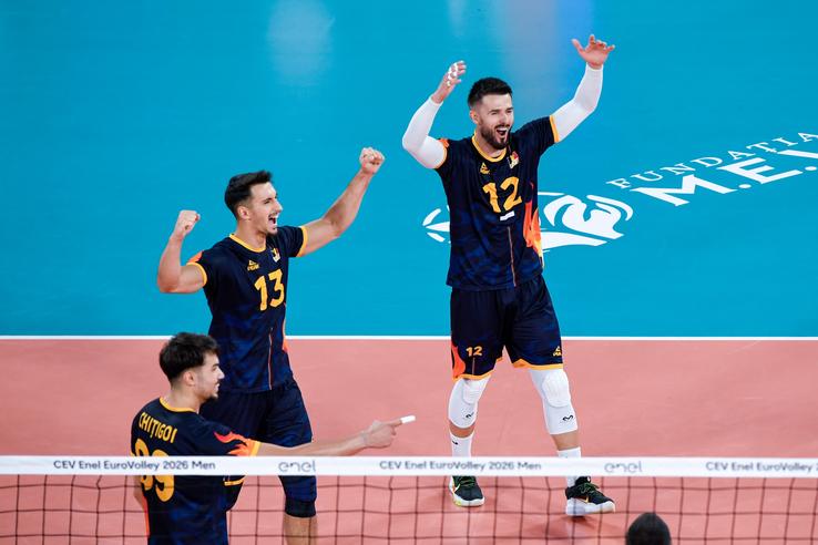 Alexandru Rață, una din armele ofensive ale României/Foto: Florin Petean (CEV)