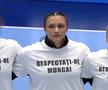 FOTO CSM București - Ferencvaros. Protest la startul meciului, în frunte cu Cristina Neagu: „Respectați-ne munca!”