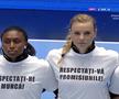 FOTO CSM București - Ferencvaros. Protest la startul meciului, în frunte cu Cristina Neagu: „Respectați-ne munca!”