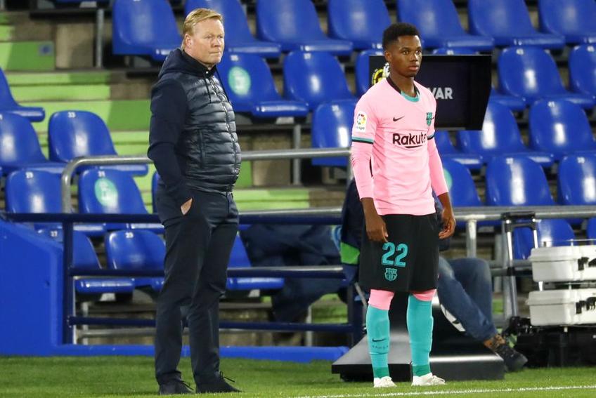 Ansu Fati a fost introdus pe teren în minutul 62 al meciului cu Getafe // foto: Reuters