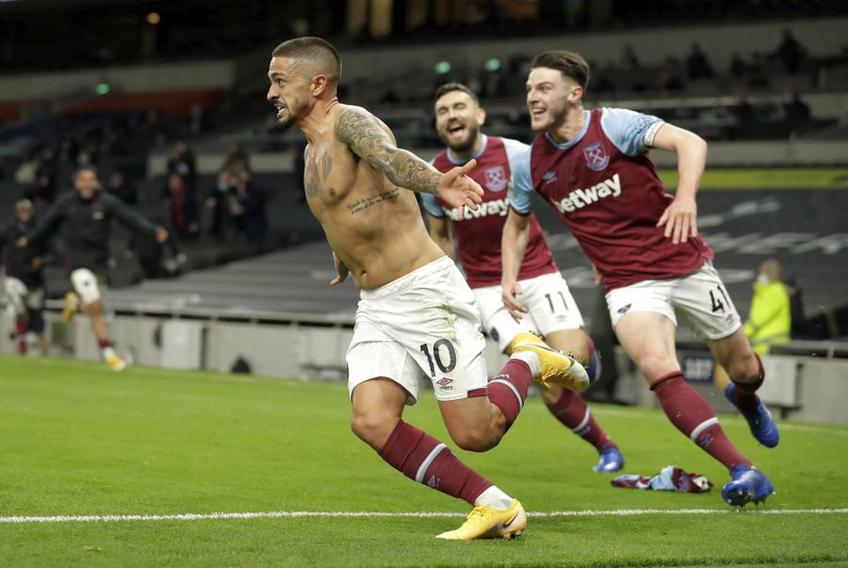 Manuel Lanzini a egalat în pentru West Ham în meciul cu Tottenham // foto: Guliver/gettyimages