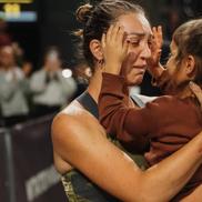 Patricia Țig alături de micuța Sofia într-un moment emoționant / FOTO Transylvania Open