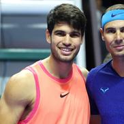 Carlos Alcaraz și Rafael Nadal, la Six Kings Slam / Sursă foto: Guliver/Getty Images