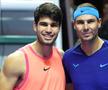 Carlos Alcaraz și Rafael Nadal, la Six Kings Slam / Sursă foto: Guliver/Getty Images