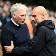 David Moyes și Pep Guardiola în Manchester City - Everton // foto: Guliver/gettyimages