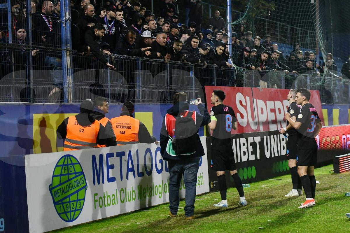 Scandal la finalul meciului istoric dintre Metaloglobus și FCSB