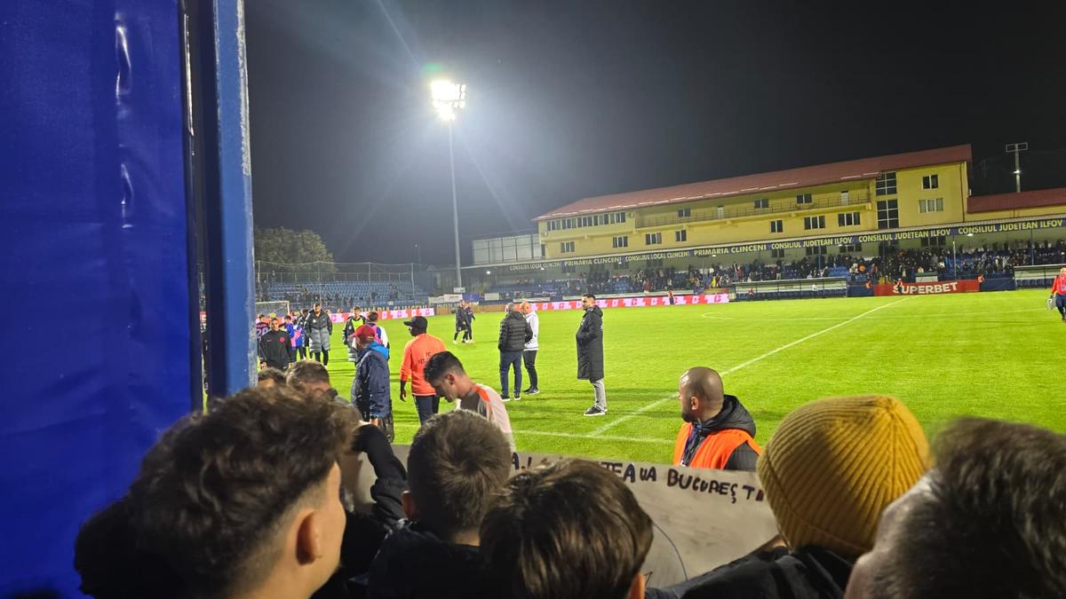 Scandal la finalul meciului dintre Metaloglobus și FCSB! Reporterii GSP au surprins toate imaginile