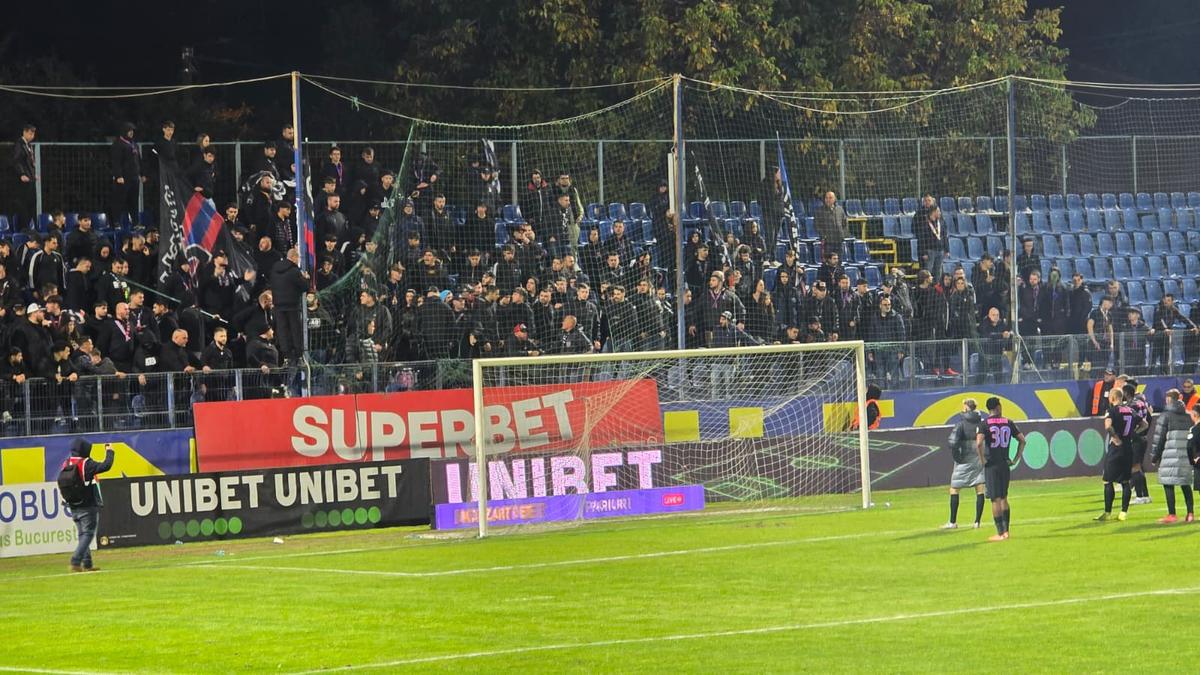 Scandal la finalul meciului dintre Metaloglobus și FCSB! Reporterii GSP au surprins toate imaginile