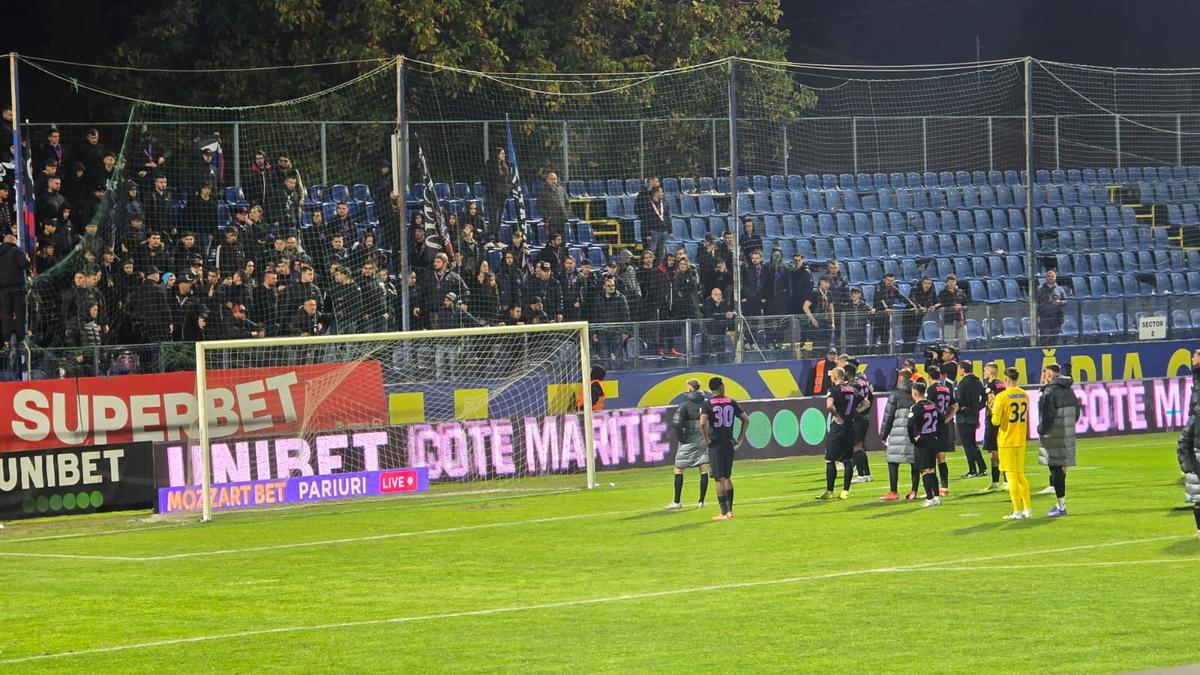 Scandal la finalul meciului dintre Metaloglobus și FCSB! Reporterii GSP au surprins toate imaginile