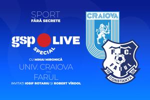 Universitatea Craiova - Farul Constanța, în etapa #12 din Superliga » Comentăm la GSP Live Special