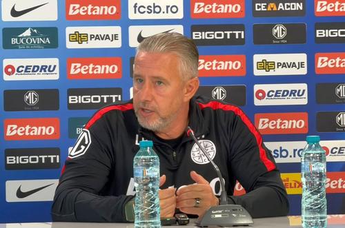 Laurențiu Reghecampf la conferința de presă dinainte de Voluntari - FCSB