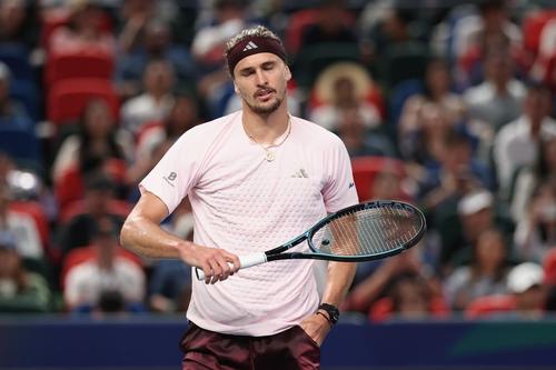 Alexander Zverev în semifinala turneului Masters 1000 de la Shanghai Foto: Guliver/GettyImages