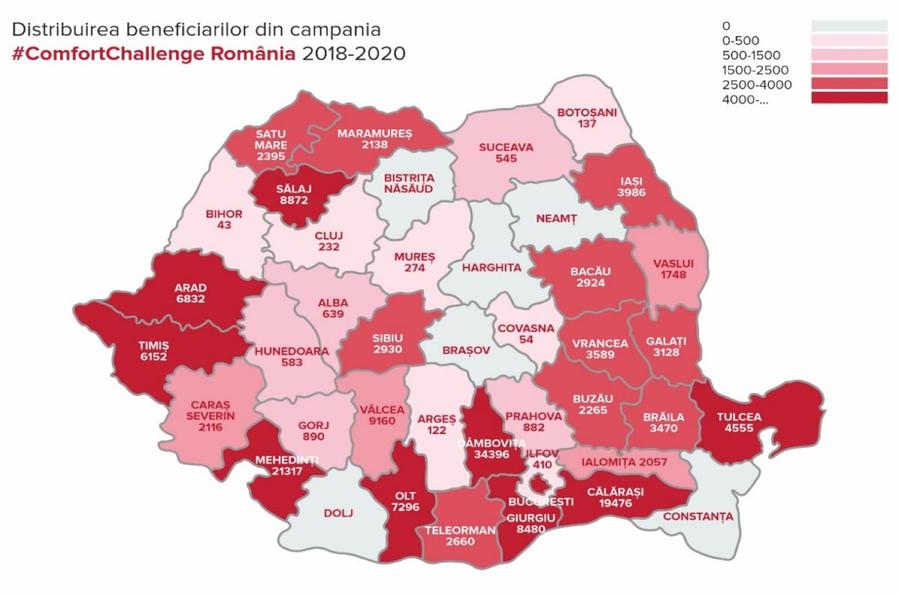 Ariston Thermo a facilitat accesul la apă caldă pentru 170.000 de copii și vârstnici în cadrul campaniei umanitare Ariston Comfort Challenge