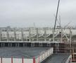 FOTO EXCLUSIV. Cum arată stadionul Giulești la final de 2020: structura acoperișului e aproape finalizată