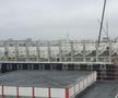 FOTO EXCLUSIV. Cum arată stadionul Giulești la final de 2020: structura acoperișului e aproape finalizată