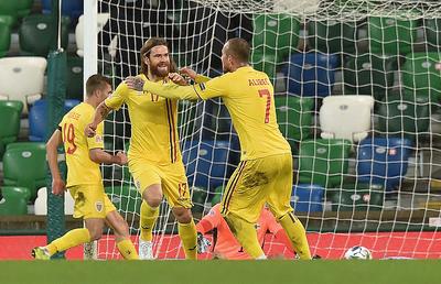 IRLANDA DE NORD - ROMÂNIA 1-1. FOTO România, egal chinuit cu Irlanda de Nord! „Tricolorii” prind la limită urna a 2-a pentru preliminariile CM 2022
