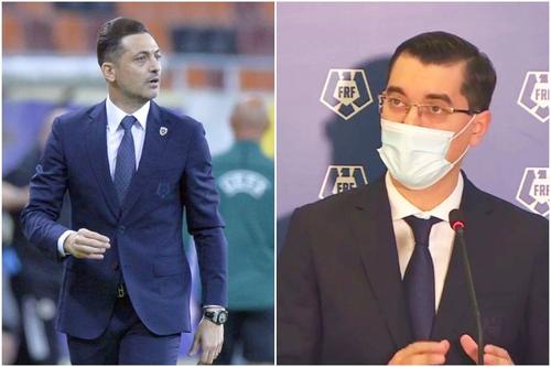 Mirel Rădoi și Răzvan Burleanu, președintele FRF