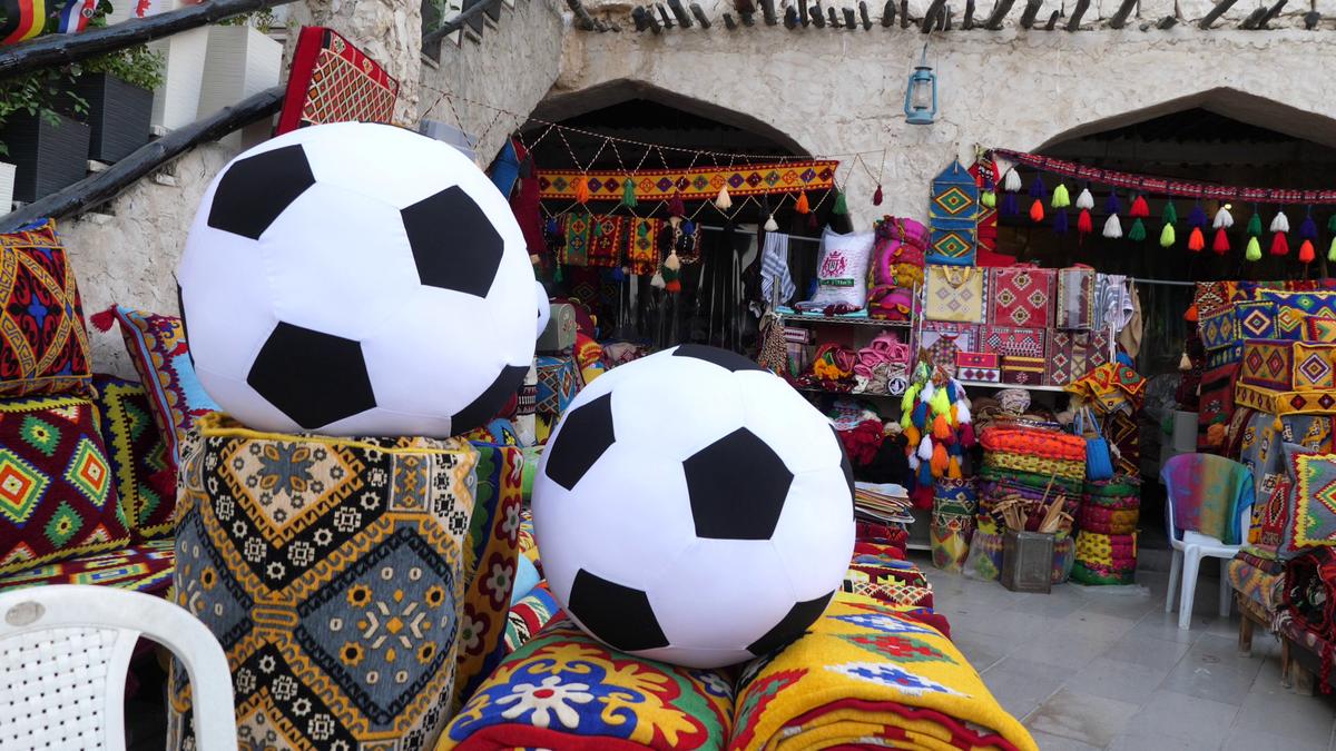 Imagini din piața Souq Waqif
