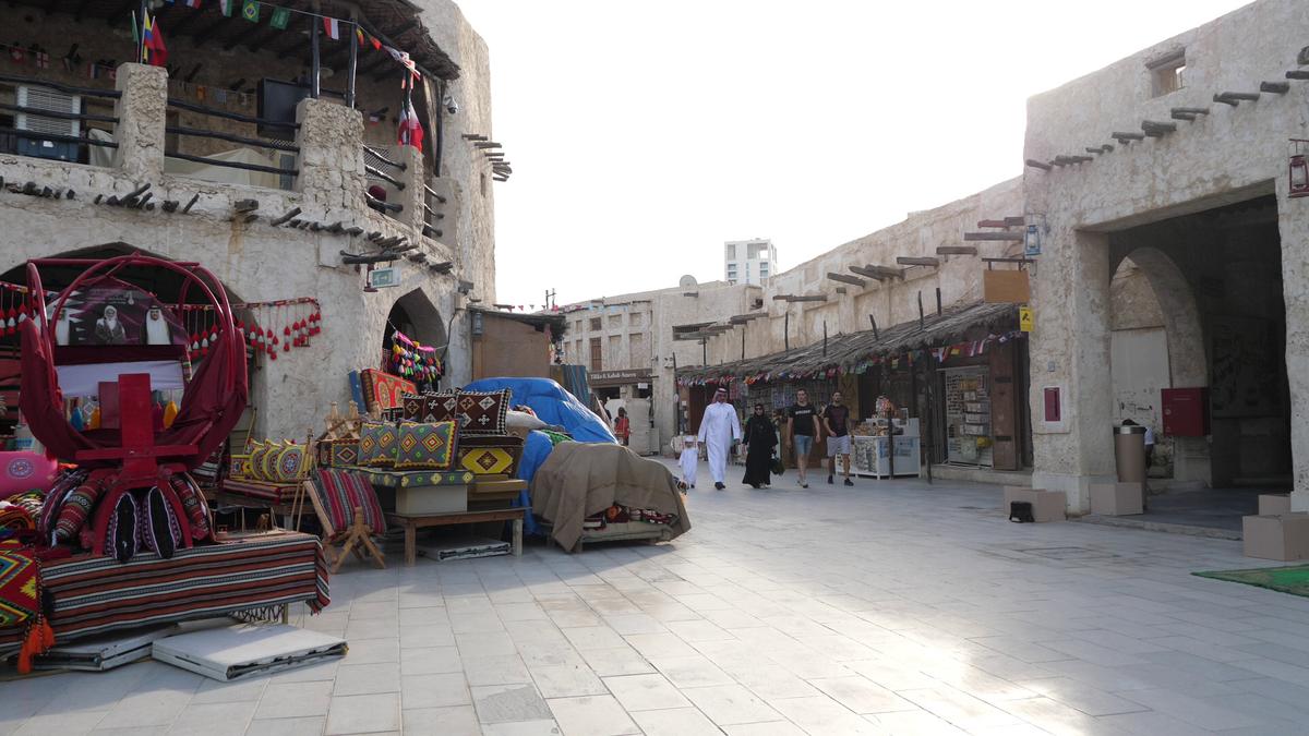 Imagini din piața Souq Waqif