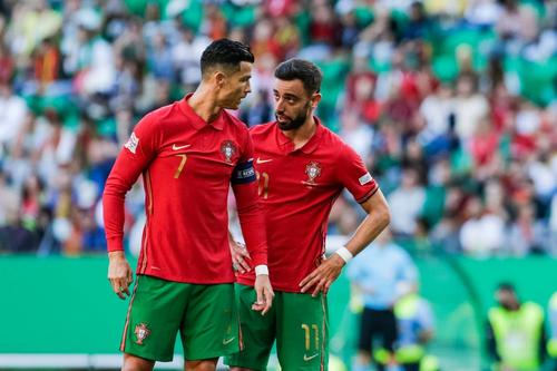Cristiano Ronaldo și Bruno Fernandes.
Foto: Imago