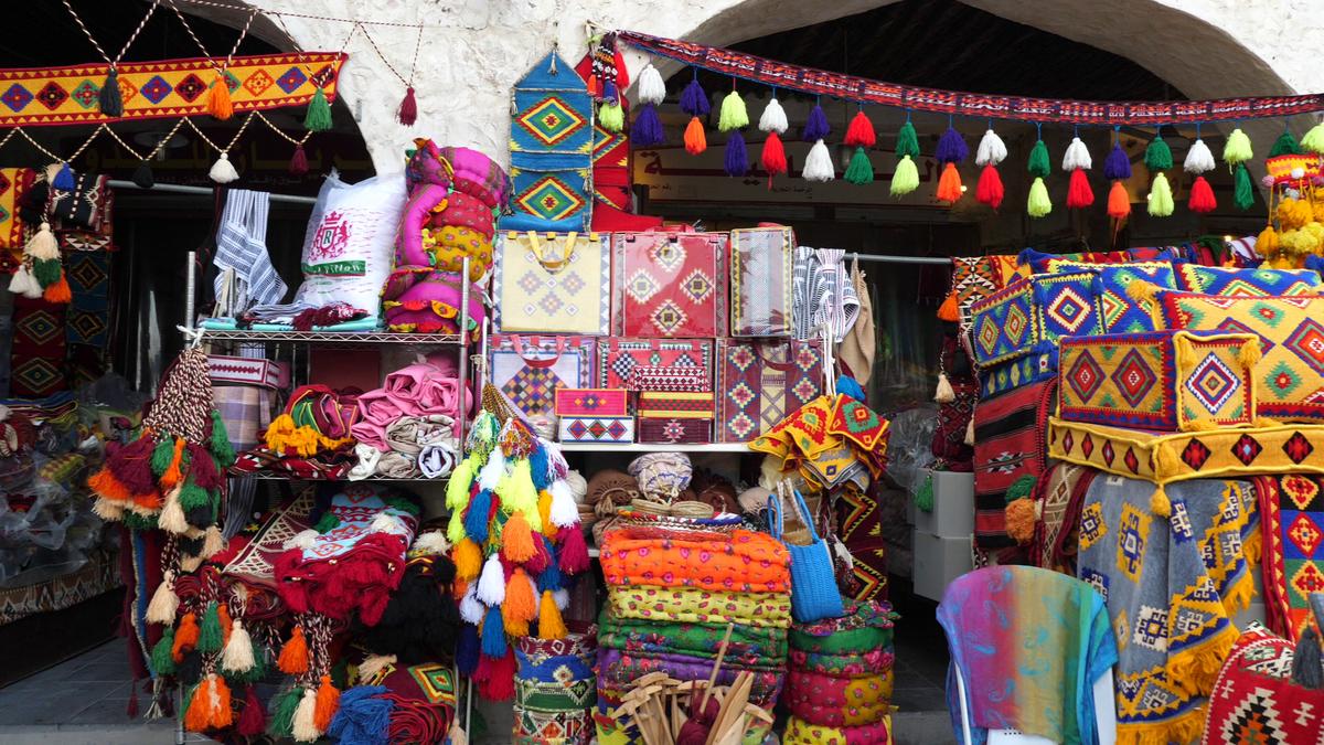 Imagini din piața Souq Waqif