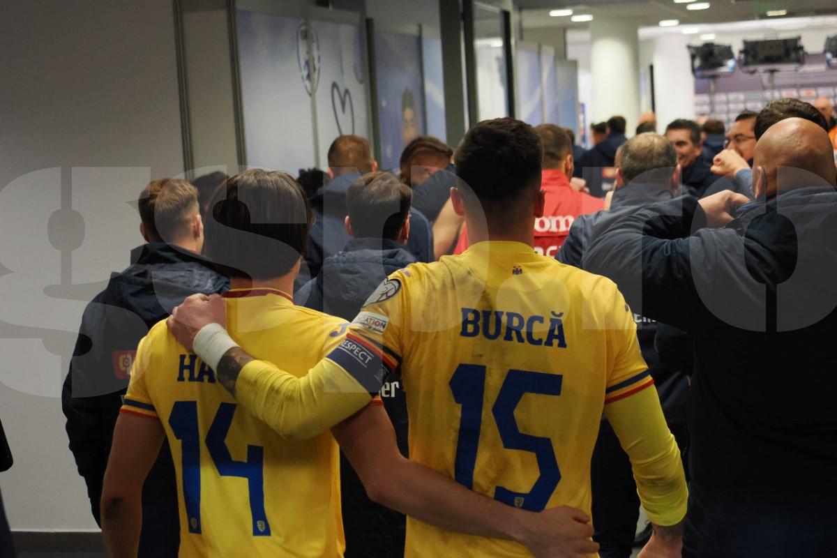 Bucurie în vestiar după Israel - România