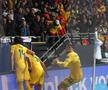 Bucurie gol George Pușcaș în Israel - România, preliminarii EURO 2024 (foto: Raed Krishan/GSP)