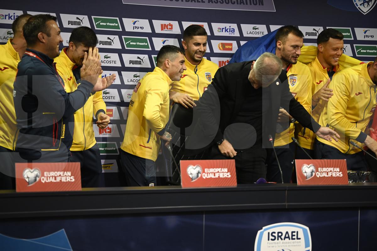 Israel - România: jucătorii au intrat peste Edi Iordănescu la conferință