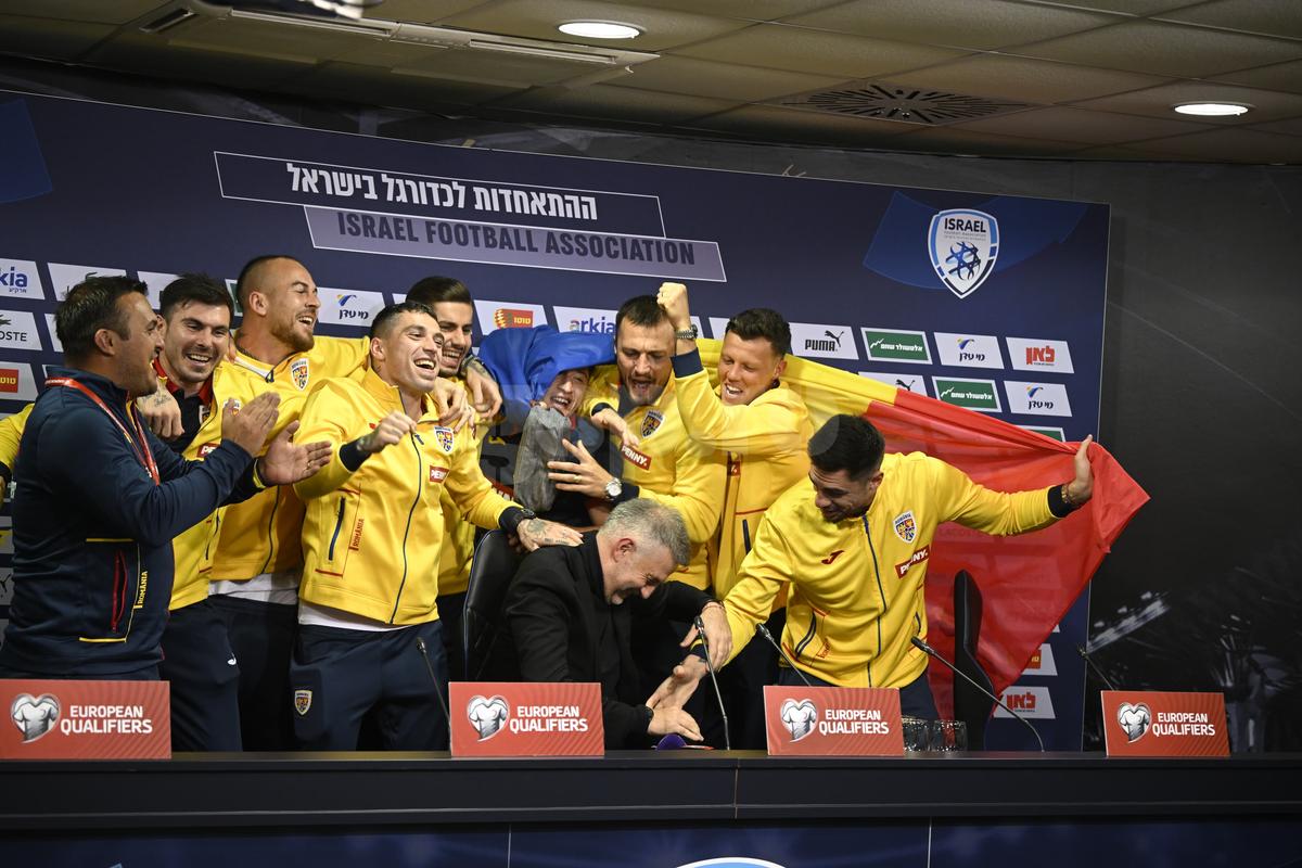 Israel - România: jucătorii au intrat peste Edi Iordănescu la conferință