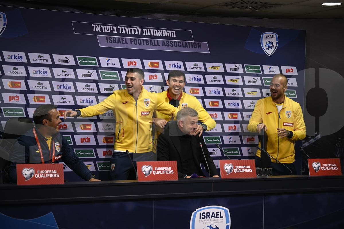 Israel - România: jucătorii au intrat peste Edi Iordănescu la conferință