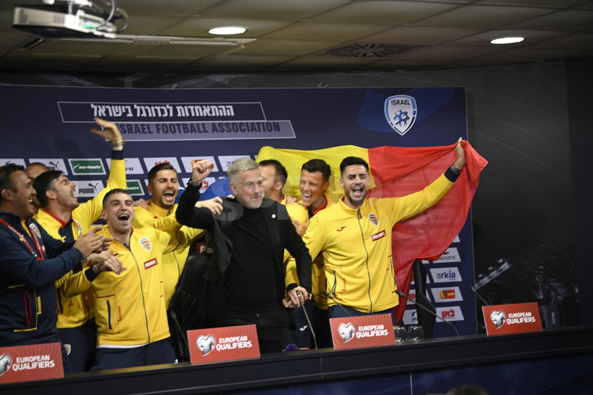 Israel - România: jucătorii au intrat peste Edi Iordănescu la conferință
