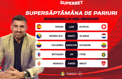 SuperSăptămâna de pariuri începe cu recomandările lui Ionel Dănciulescu din SuperSocial
